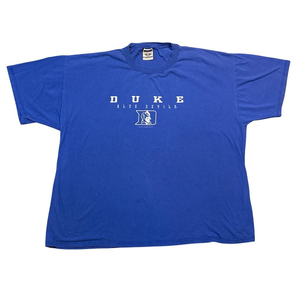 Vtg 90s Duke Blue Devils XXL 2XL shirt Red Oak Sportswear thrashed collegiate